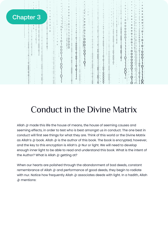 Conduct in the Divine Matrix